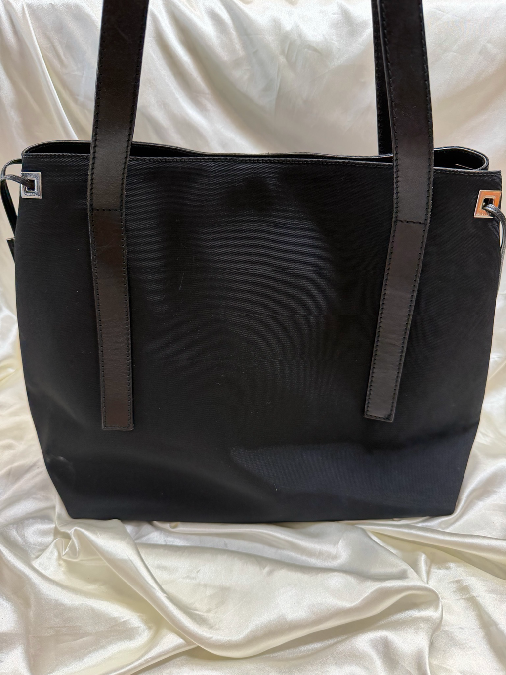 Gucci Nylon Tote Shoulder Bag in Black