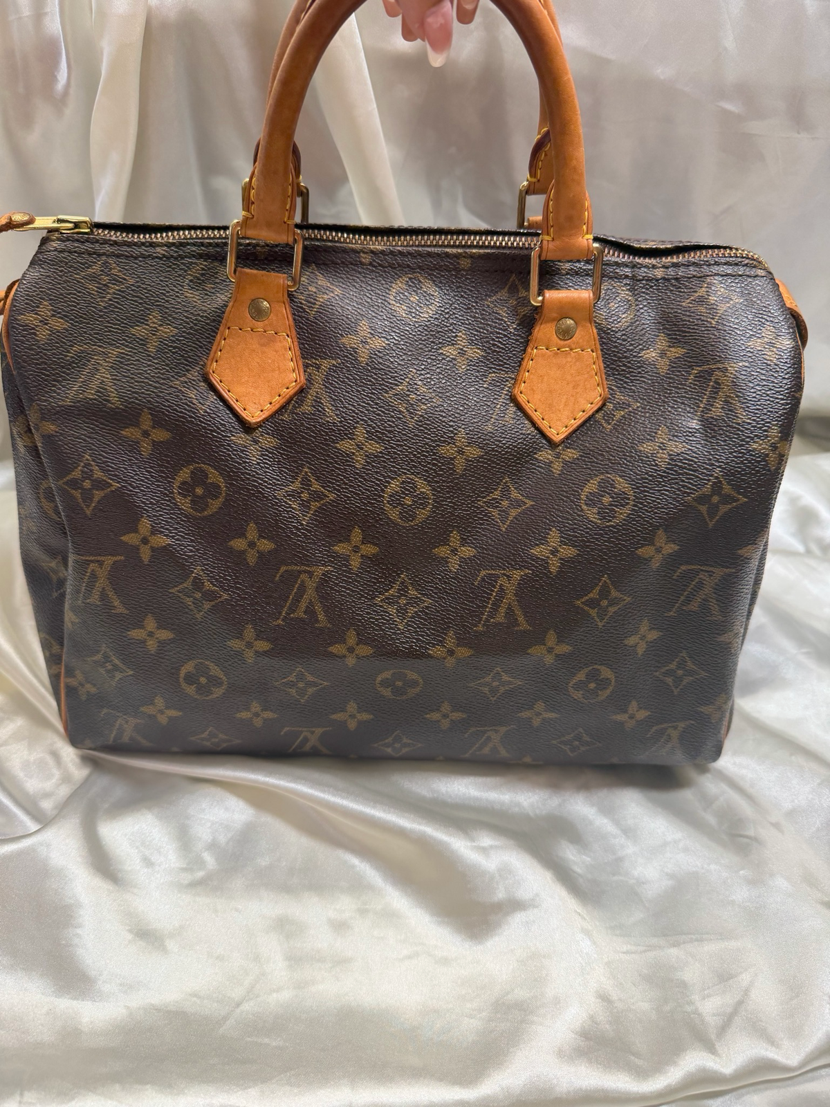 Louis Vuitton Monogram Speedy Satchel 30 Boston Bowler