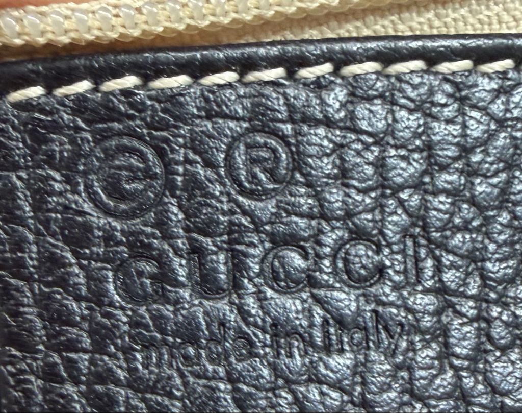 Gucci Bamboo Tassel Pebbled Leather Calfskin Crossbody Tote