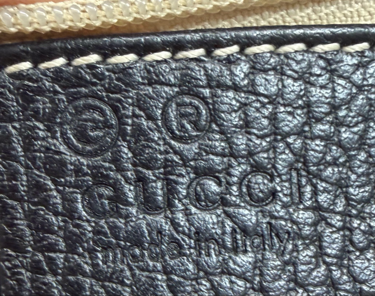 Gucci Bamboo Tassel Pebbled Leather Calfskin Crossbody Tote