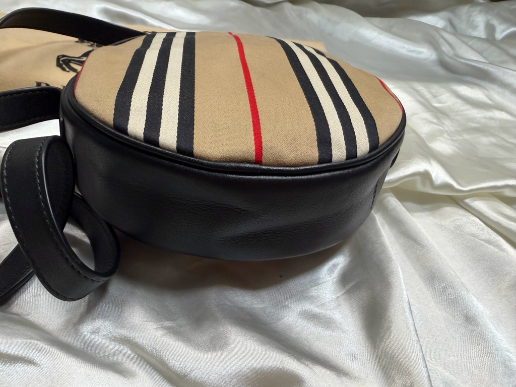 Burberry Icon Stripe Tambourine Sling Crossbody