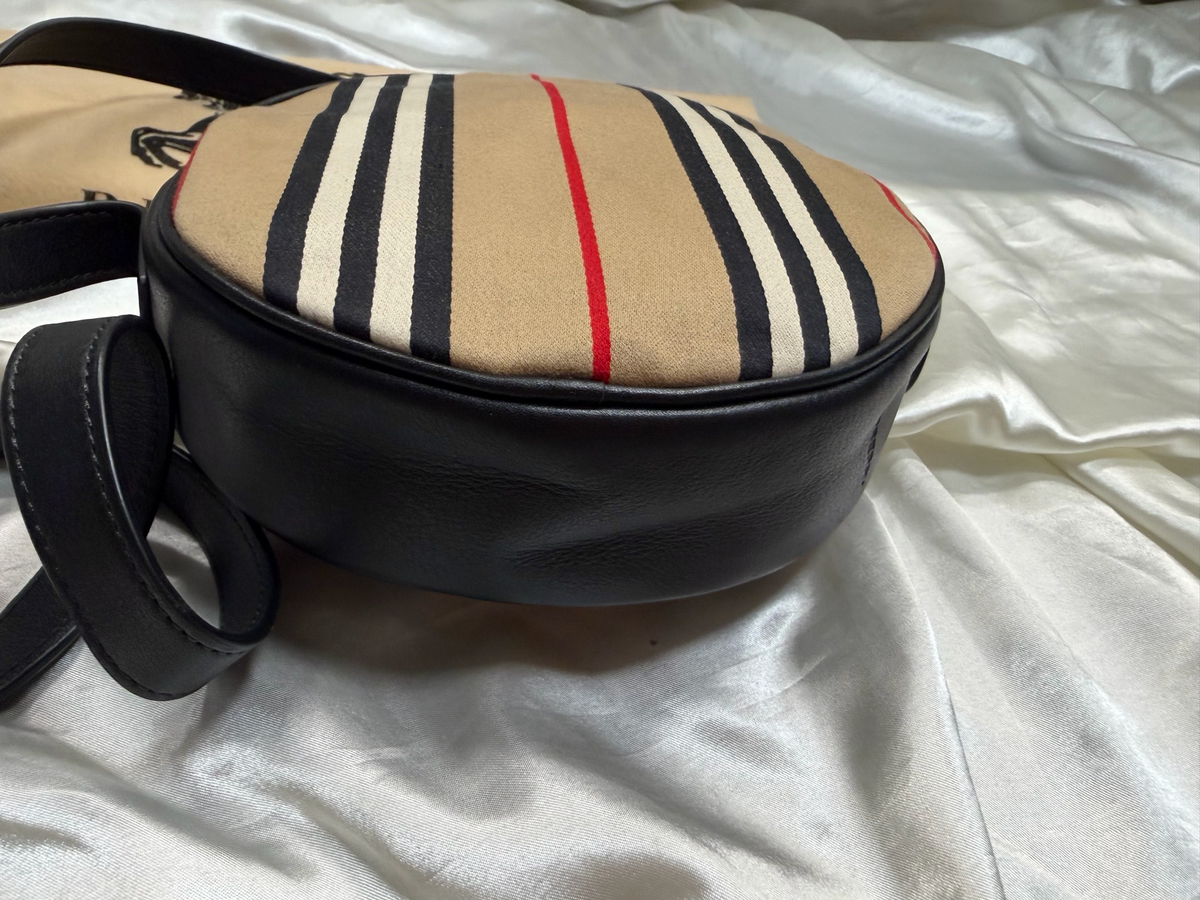 Burberry Icon Stripe Tambourine Sling Crossbody