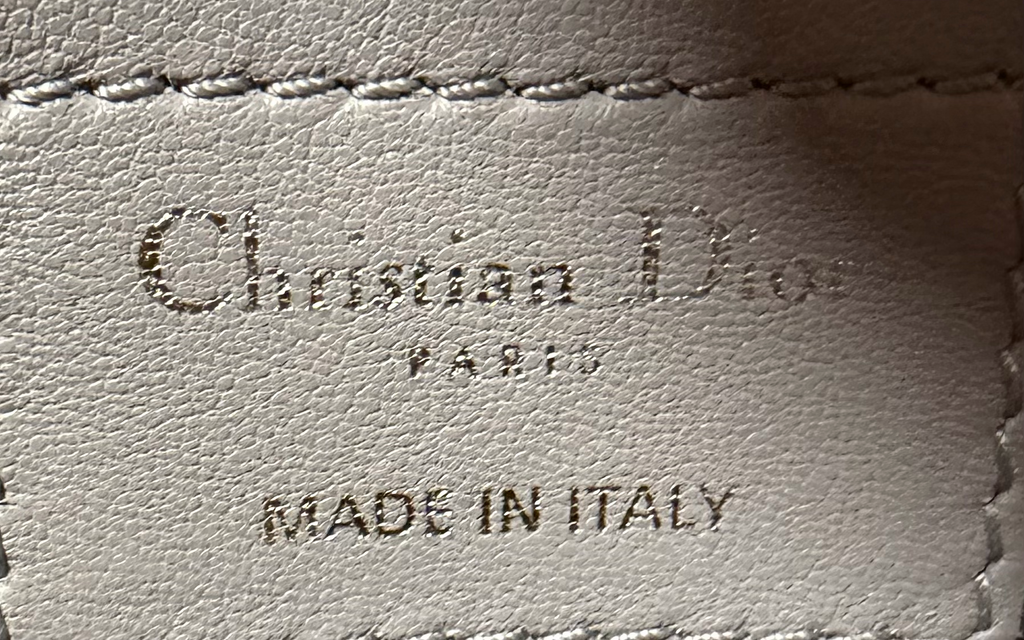 Christian Dior Cannage Leather Quilted Delidior Shoulder Bag