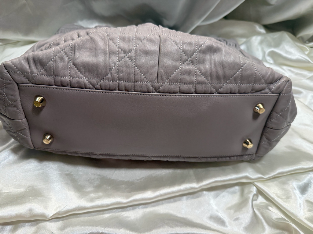 Christian Dior Cannage Leather Quilted Delidior Shoulder Bag