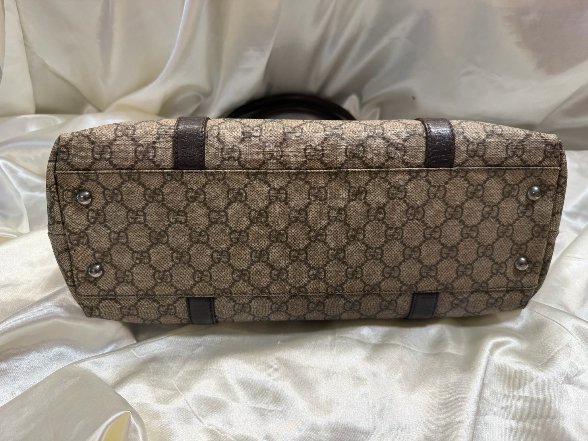 Gucci Monogram Supreme Plus Coated Canvas Tote