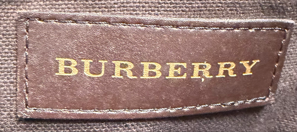 Burberry Haymarket Check Medium Regent Tote Shoulder Bag