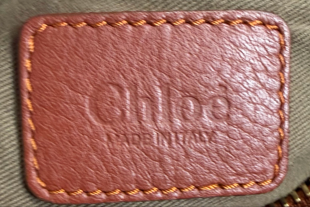 Chloe Marcie Saddle Flap Crossbody Sling Tote in Orange