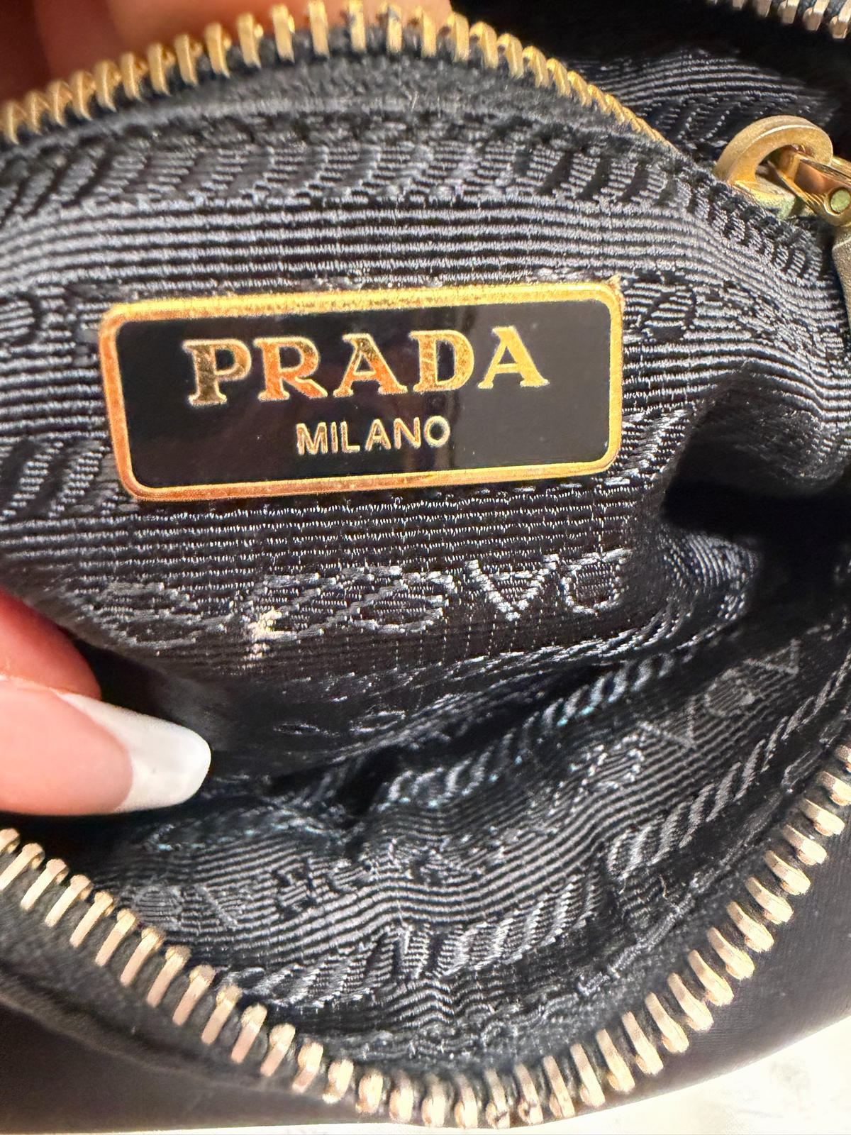 Prada Nylon Tessuto Saffiano Flap Crossbody Sling