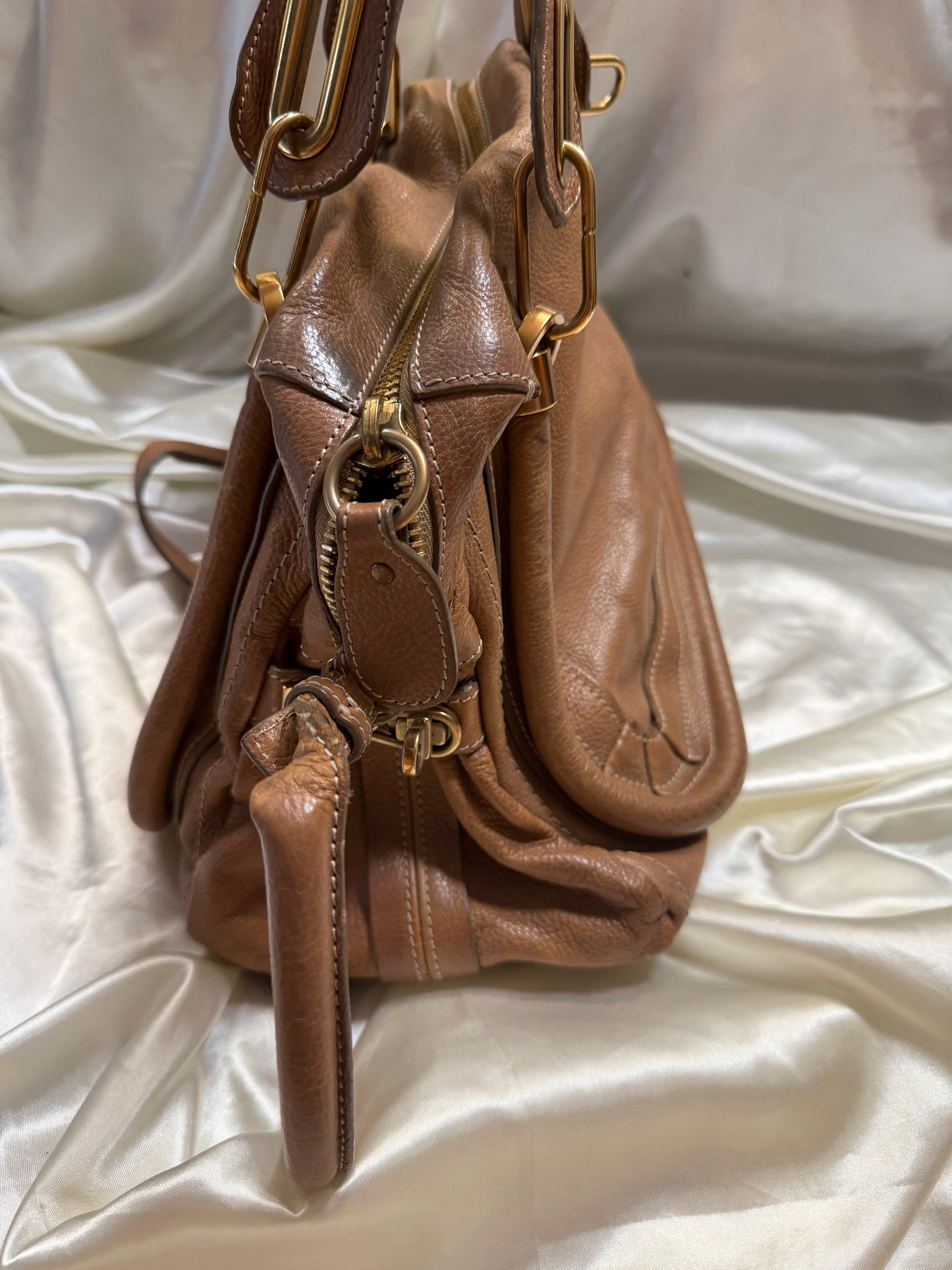 Chloe Paraty Crossbody Sling in Brown