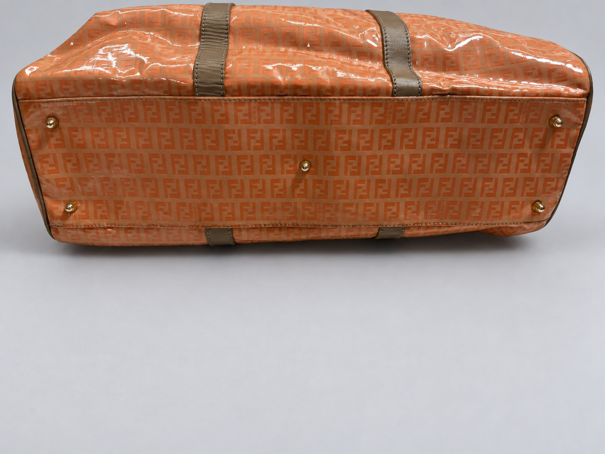 Fendi Zucchino Bowler Boston Carryall