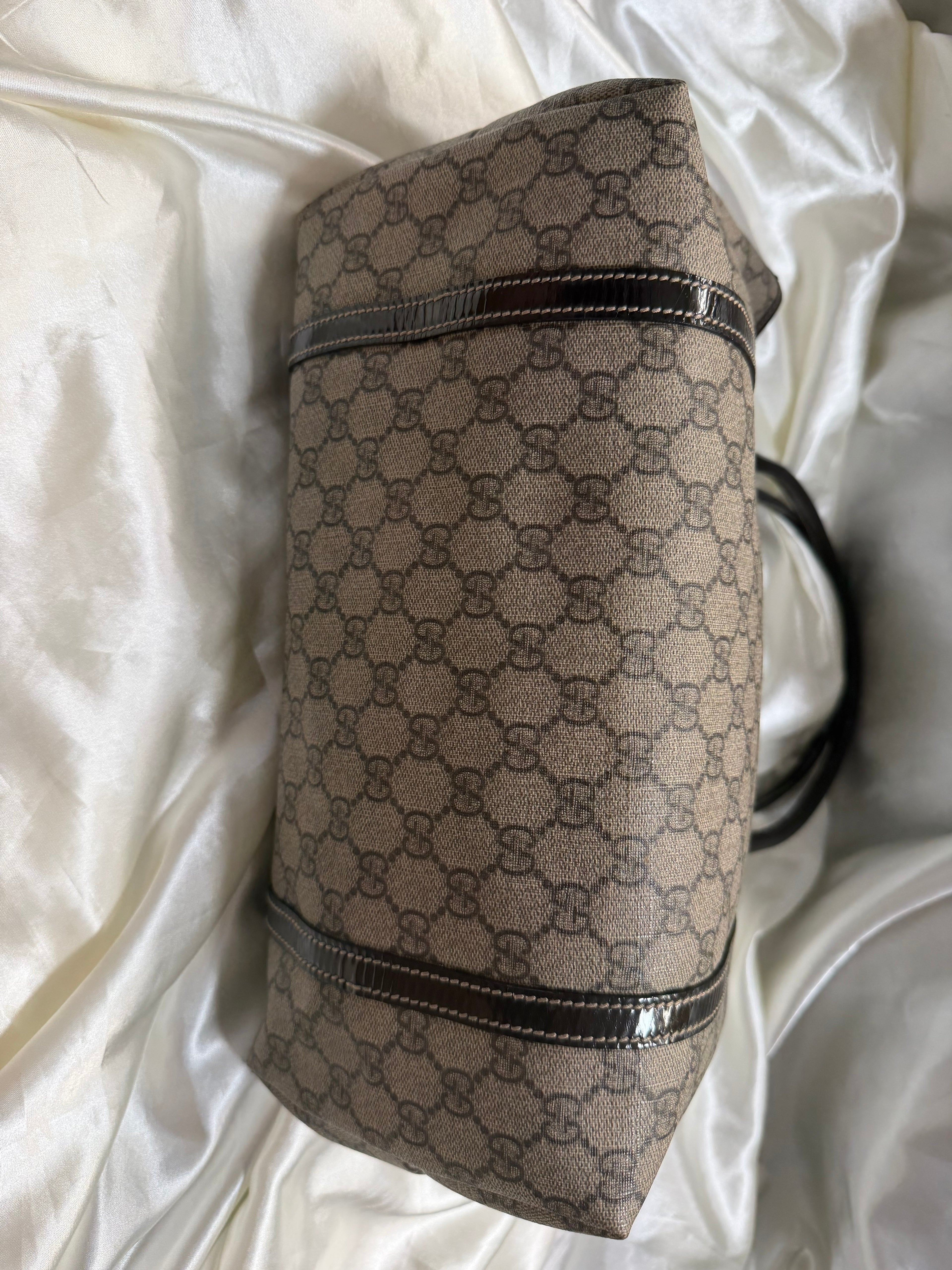 Gucci Monogram Supreme Joy Tote Medium Shoulder Bag