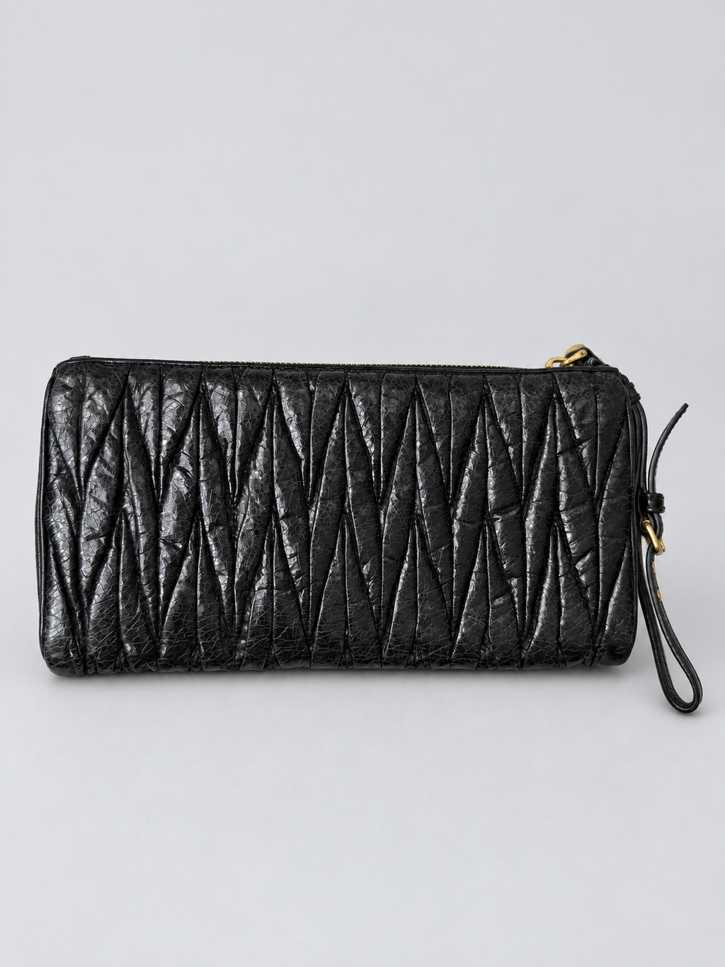 Miu Miu Matelasse Clutch Zipper Pouch