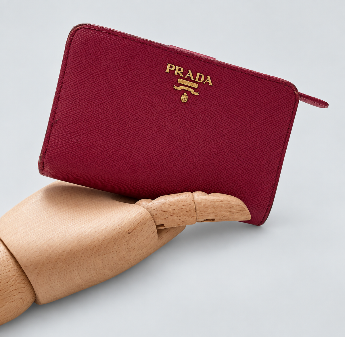 Prada Saffiano Wallet in Pink