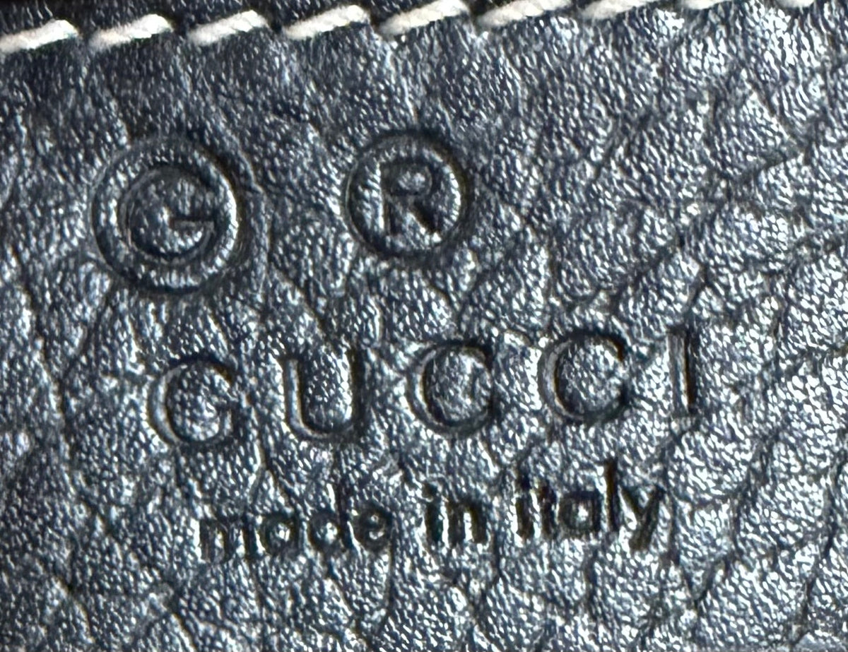 Gucci Pebbled Leather Dollar Interlocking Camera Crossbody Bag Sling