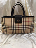 Burberry Haymarket Check Tote Top Handle