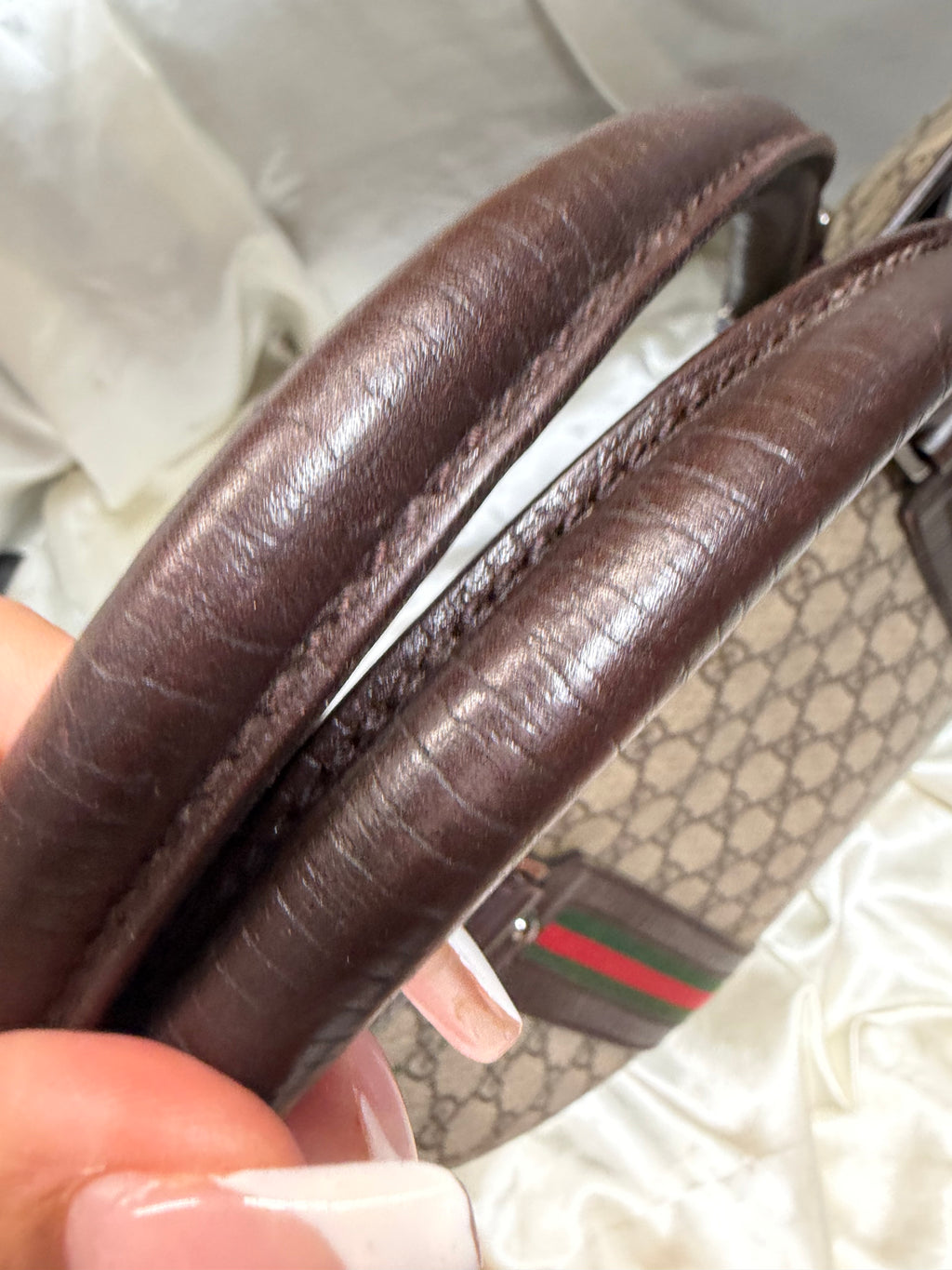 Gucci Monogram Supreme Web Vertical Travel Tote