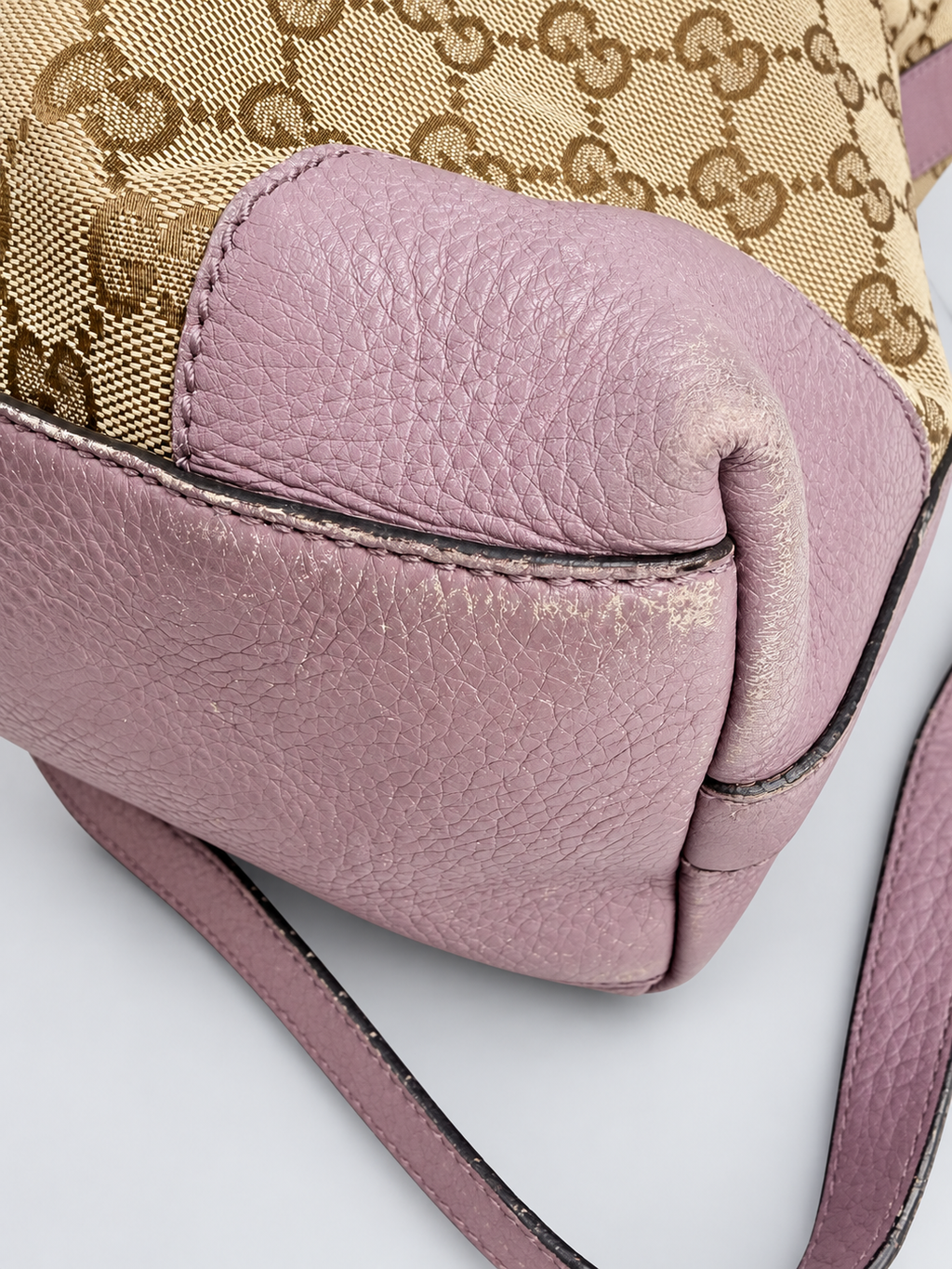 Gucci Monogram Canvas Miss Gg Hobo Sling Bag