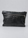 Balenciaga Lambskin Zipper Clutch