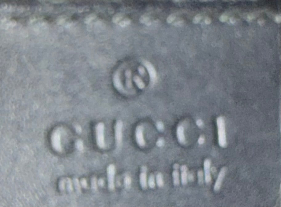 Gucci Monogram Supreme Slim Messenger Web Clutch