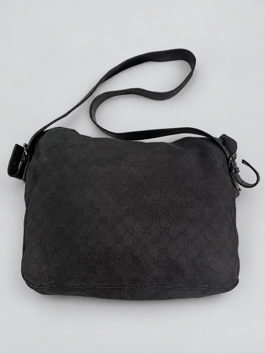 Gucci Monogram Canvas Denim Crossbody Messenger