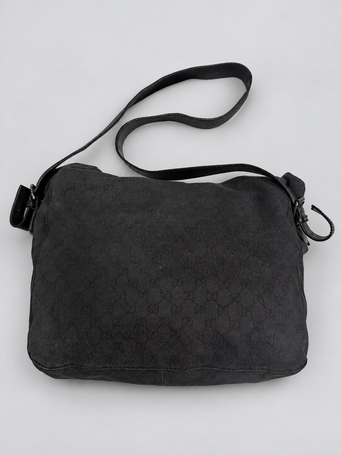 Gucci Monogram Canvas Denim Crossbody Messenger