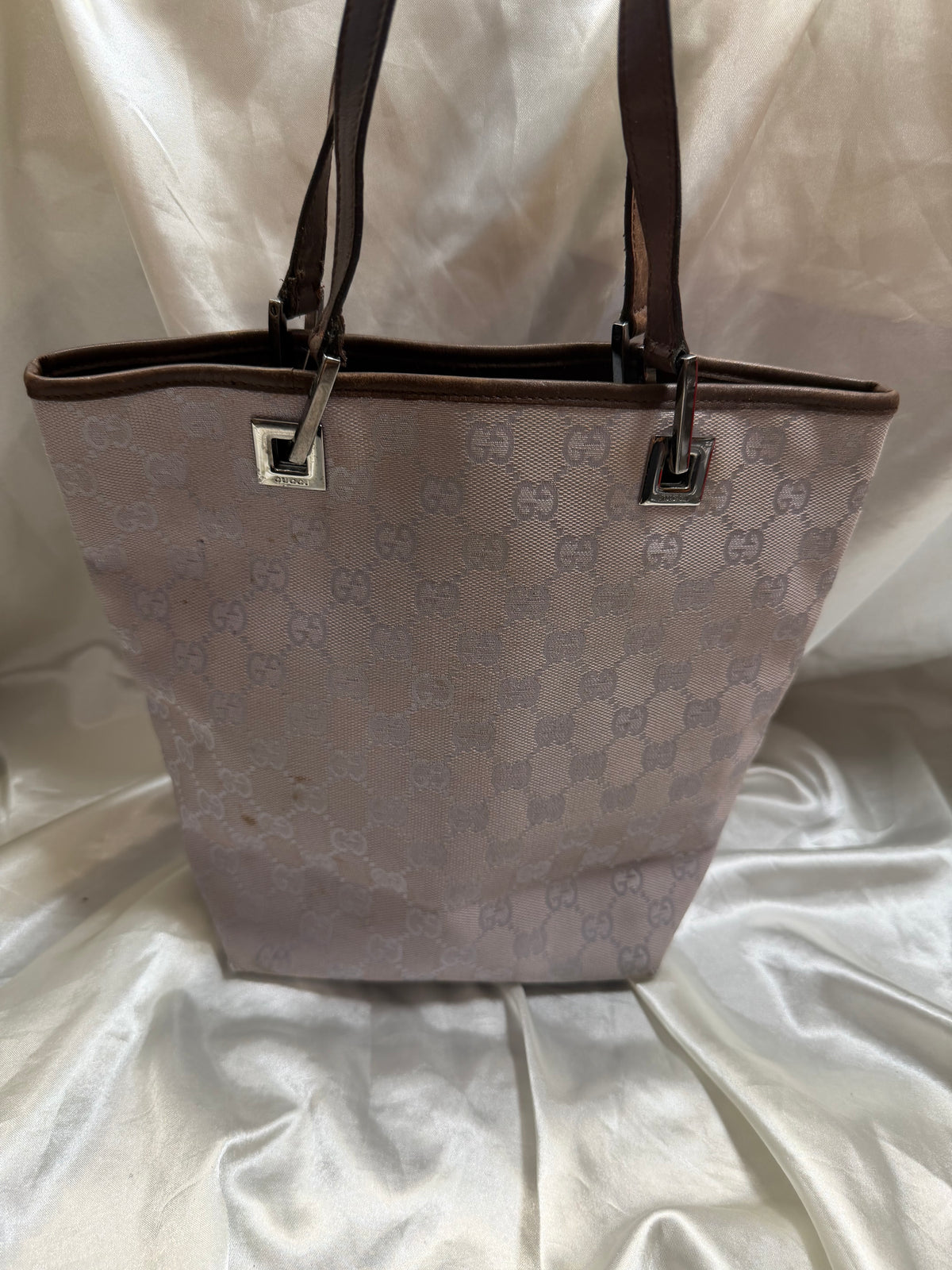 Gucci Monogram Canvas Eclipse Small Tote in Lavender