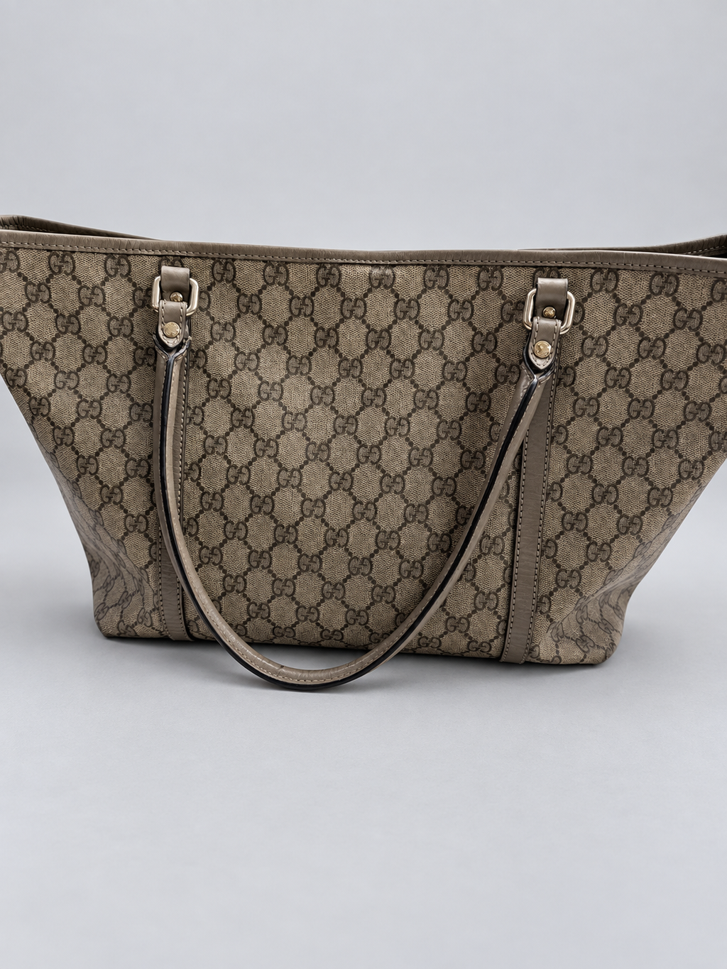 Gucci Monogram Supreme Joy Tote Medium Shoulder Bag