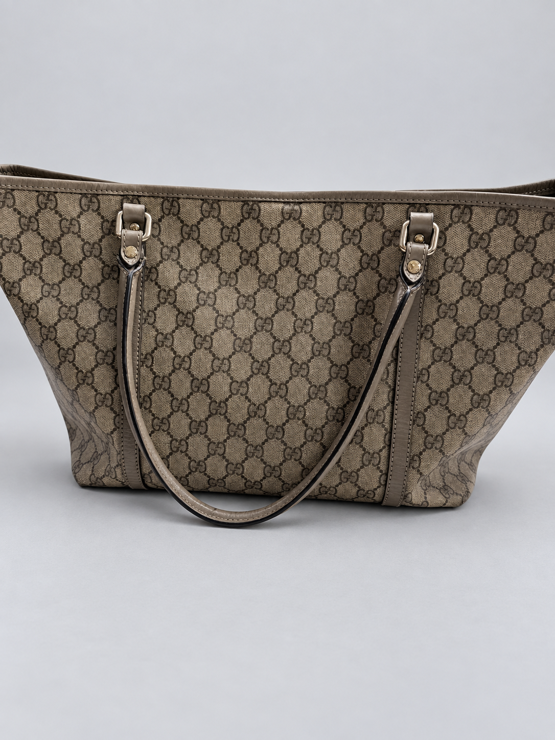 Gucci Monogram Supreme Joy Tote Medium Shoulder Bag