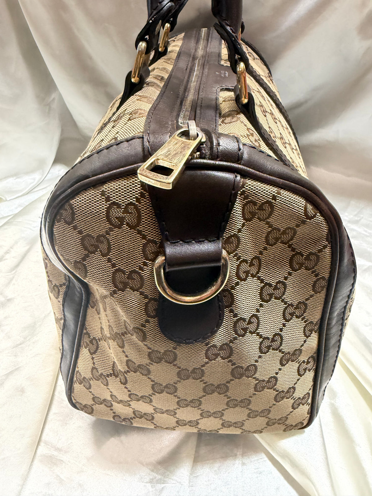Gucci Monogram Canvas Signature Boston Joy Tote Bowler