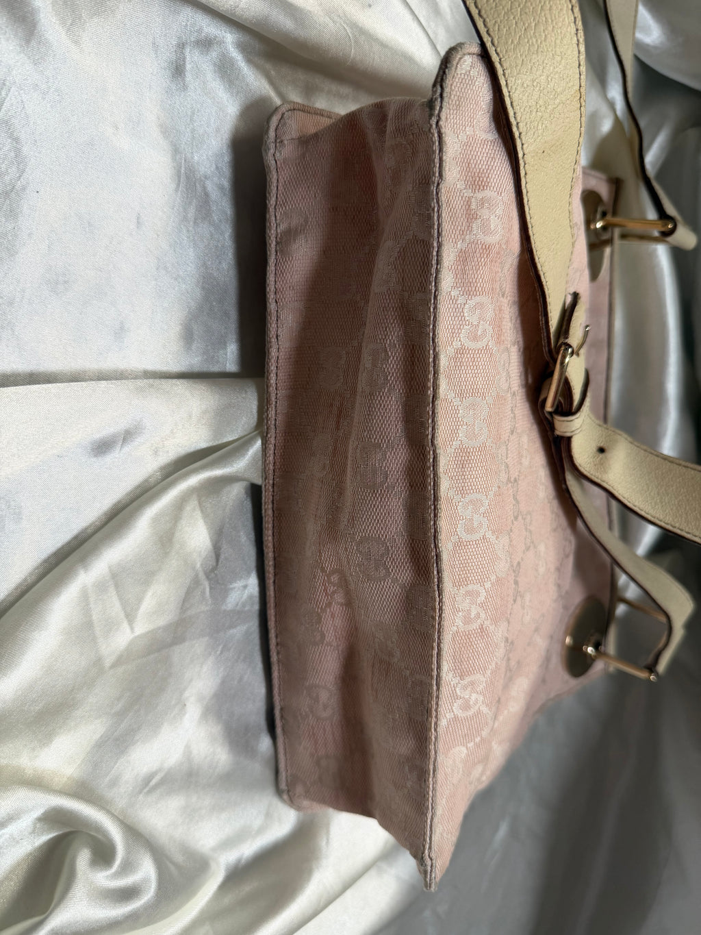 Gucci Monogram Canvas Eclipse Messenger Crossbody Sling