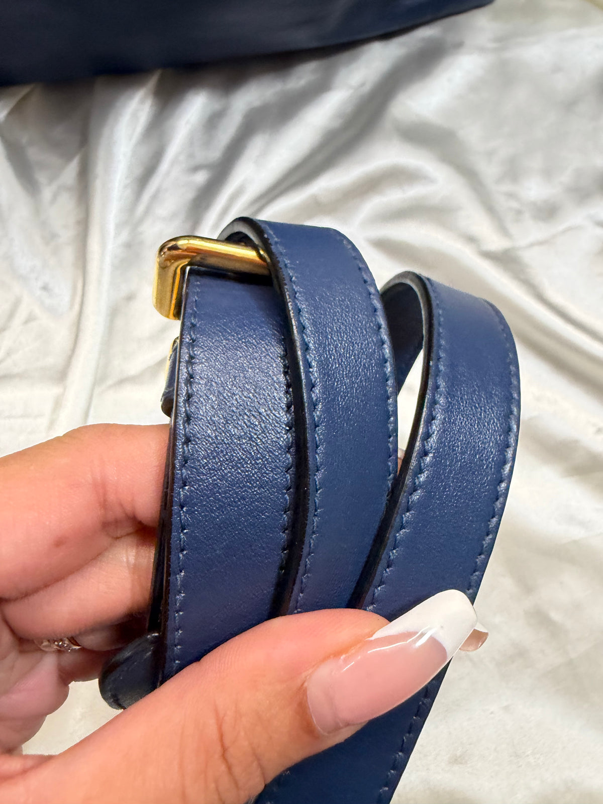 Prada Soft Calfskin Vertical Crossbody Sling