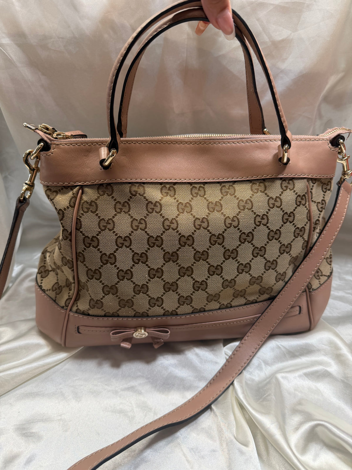 Gucci Monogram Canvas Mayfair Crossbody Sling