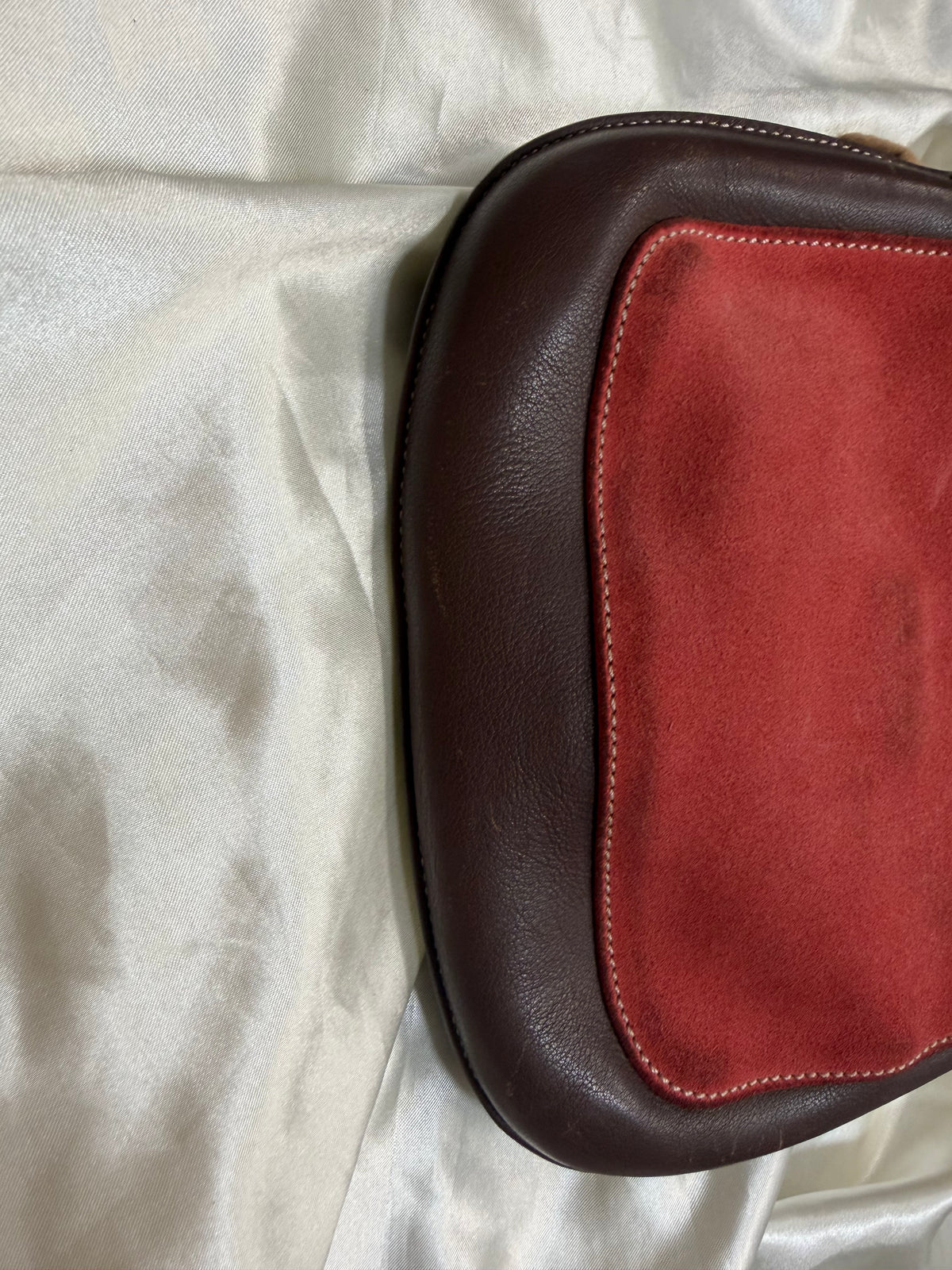 Loewe Suede Anagram Pochette Mini Hobo Shoulder Bag