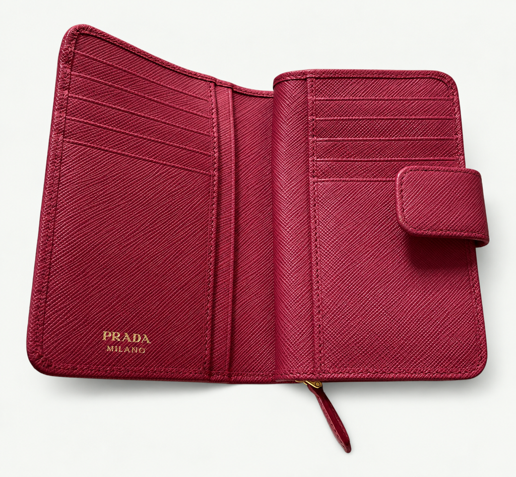 Prada Saffiano Wallet in Pink