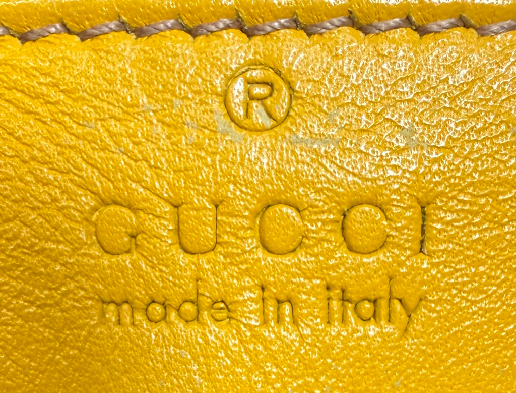 Gucci Marmont Matelasse Camera Bag Crossbody Sling Small in Yellow