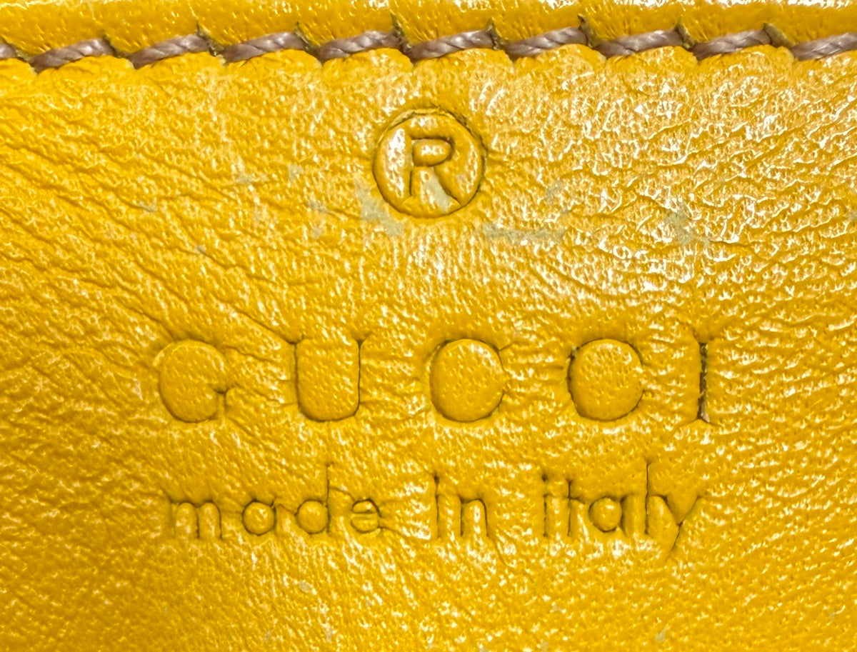 Gucci Marmont Matelasse Camera Bag Crossbody Sling Small in Yellow