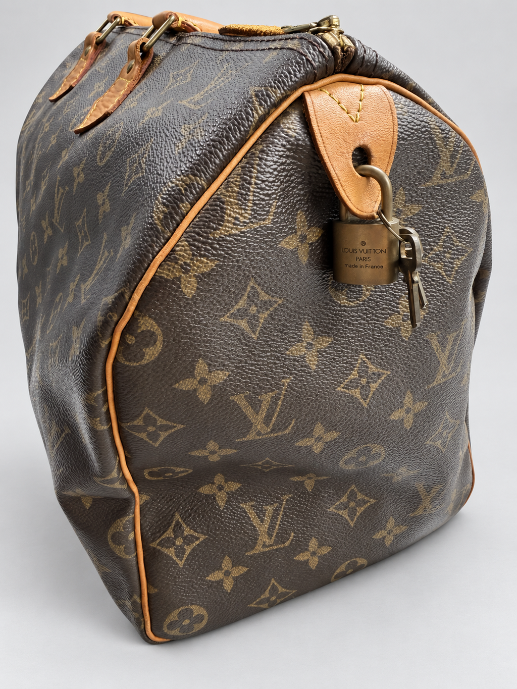 Louis Vuitton Monogram Speedy 40 Satchel Boston Bowler