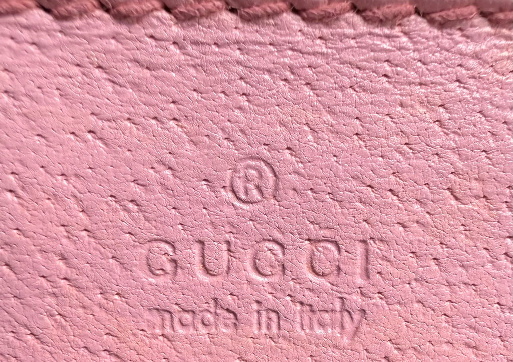 Gucci Monogram Canvas Boat Pochette Zipper Hobo Shoulder Bag