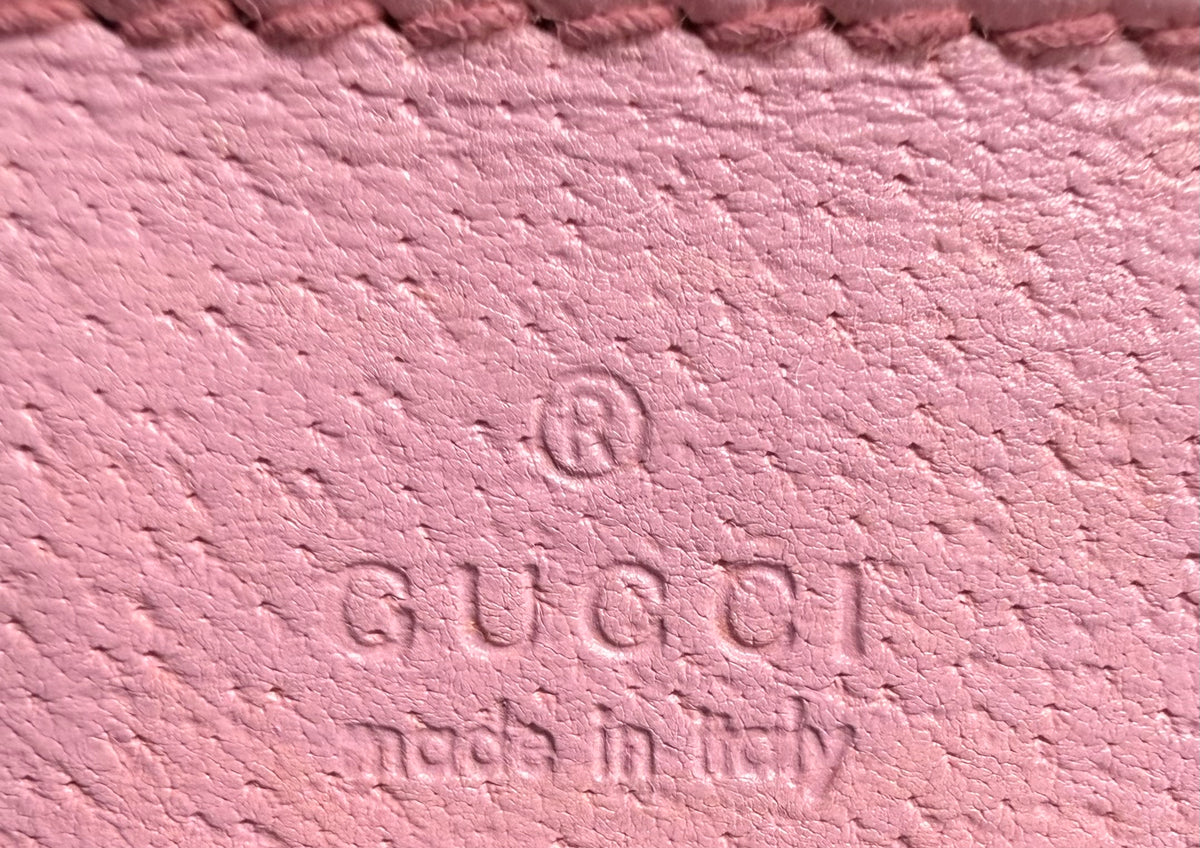 Gucci Monogram Canvas Boat Pochette Zipper Hobo Shoulder Bag