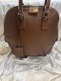 Burberry Heritage Grain Orchard Top Handle Large in Brown