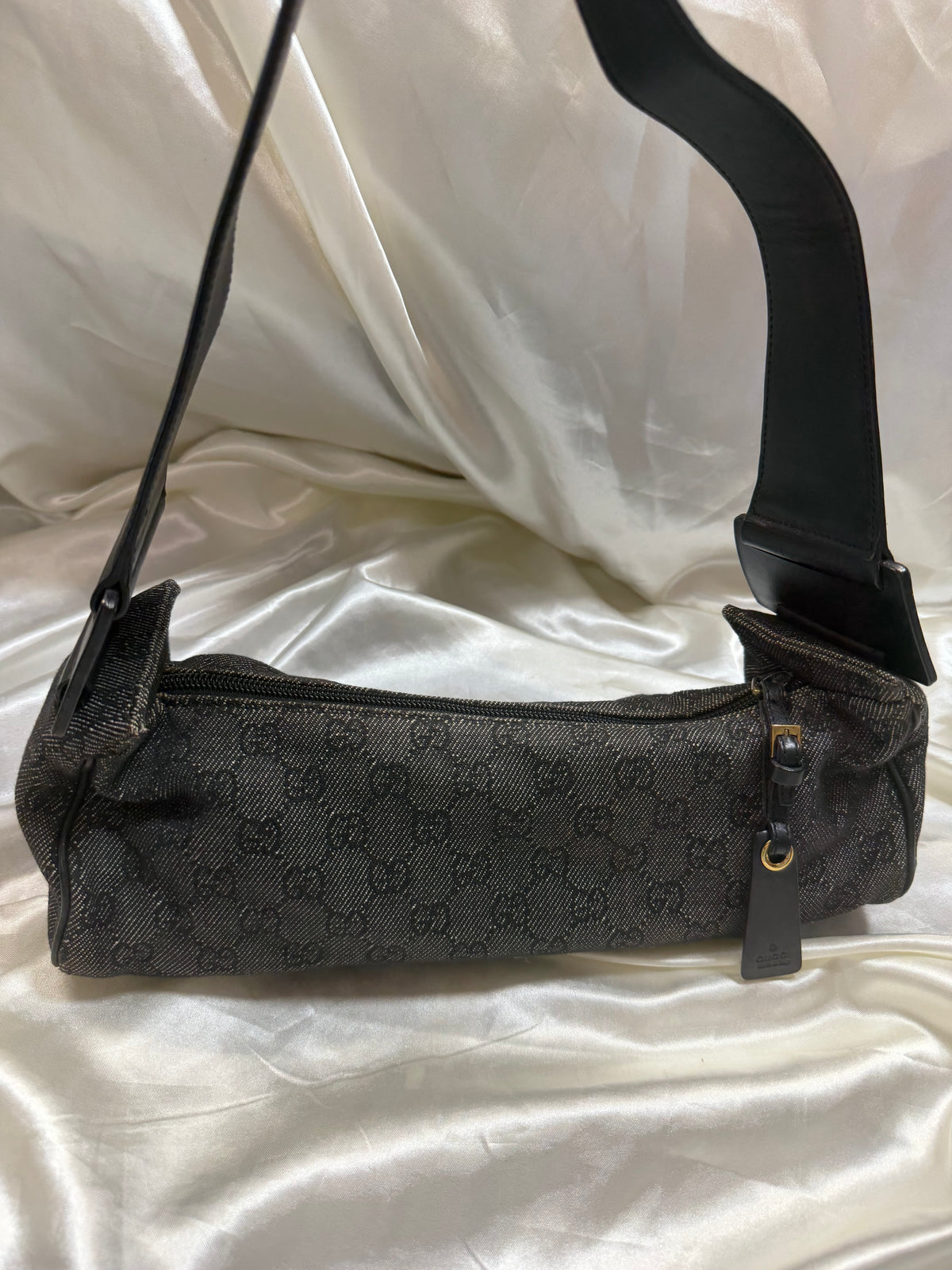 Gucci Monogram Denim Canvas Boston Bowler