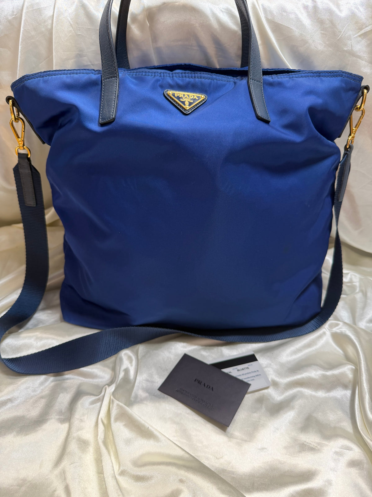Prada Nylon Tessuto Convertible Sling Strap Messenger