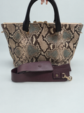 Chloe Phyton and Leather Baylee Shoulder Tote