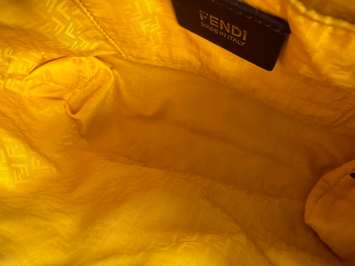 Fendi Zucca Pochette Chain Strap Shoulder Bag