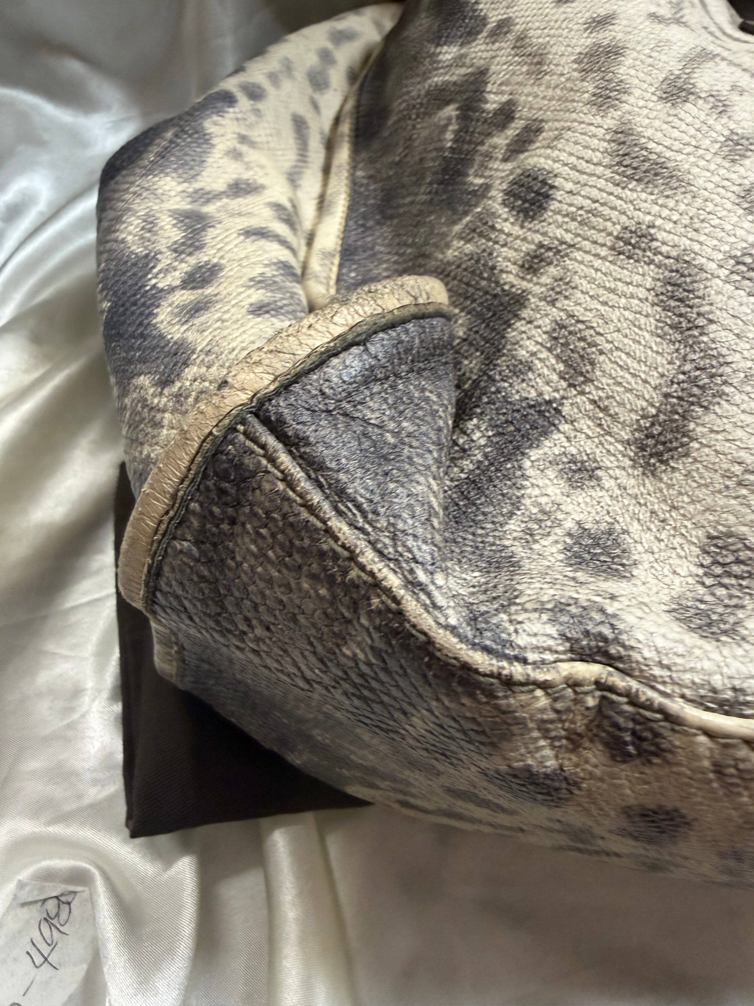 Gucci Animalier Karung Gray Tote Printed Shoulder Bag