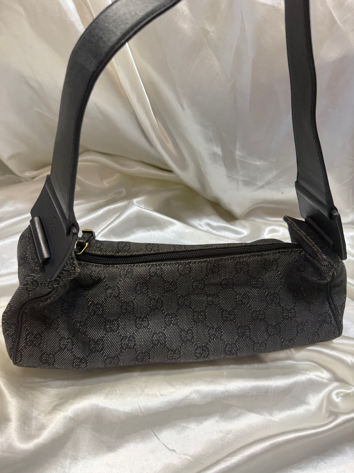 Gucci Monogram Denim Canvas Boston Bowler