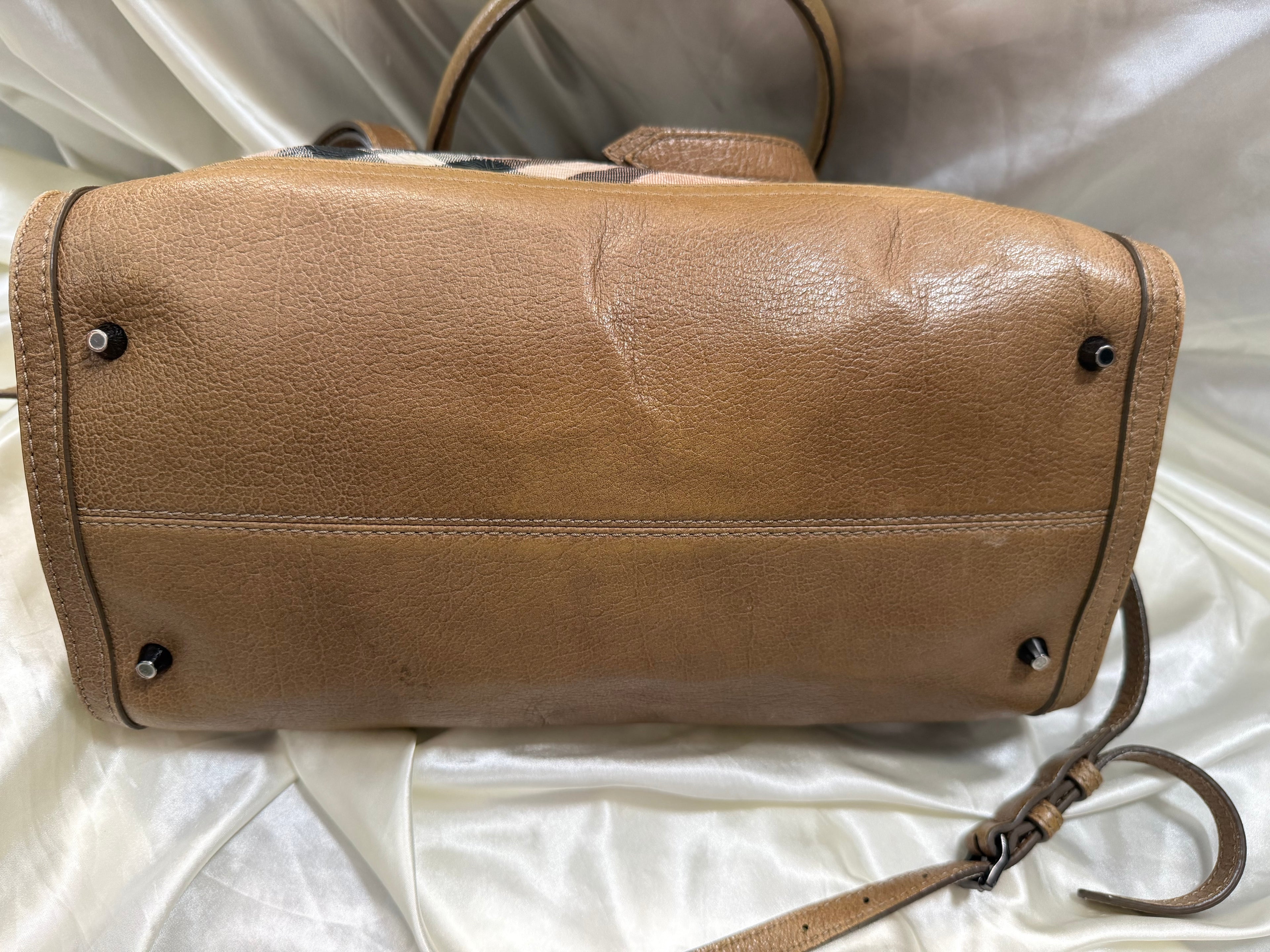 Burberry Novacheck Floral Embossed Crossbody Sling