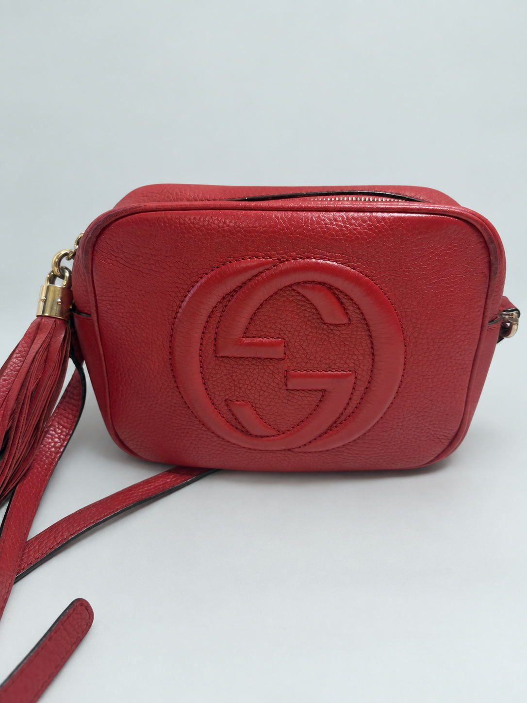 Gucci Pebbled Leather Soho Disco Small Camera Bag