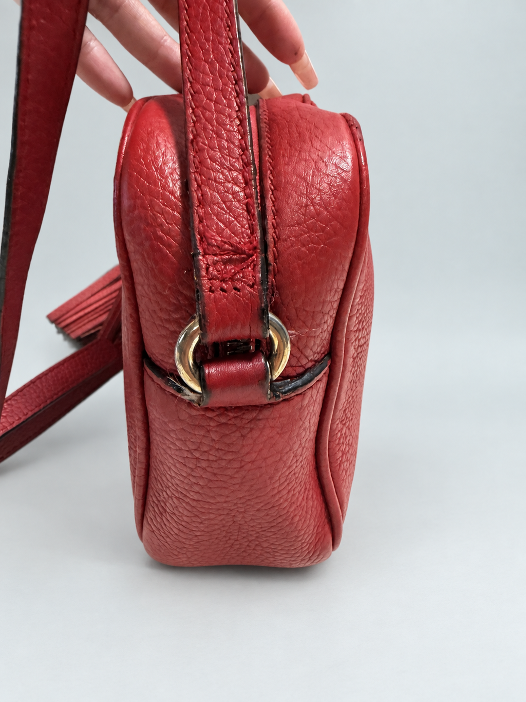 Gucci Pebbled Leather Soho Disco Small Camera Bag