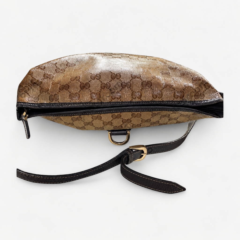Gucci GG Canvas Crossbody in Brown